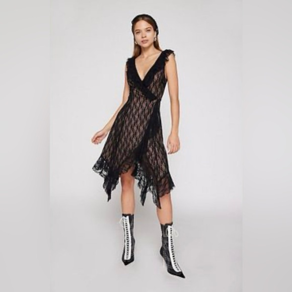 Urban Outfitters Dresses & Skirts - ⭐️SOLD⭐️Kimchi Blue Indy Lace Midi Dress | L | Black NEW!!